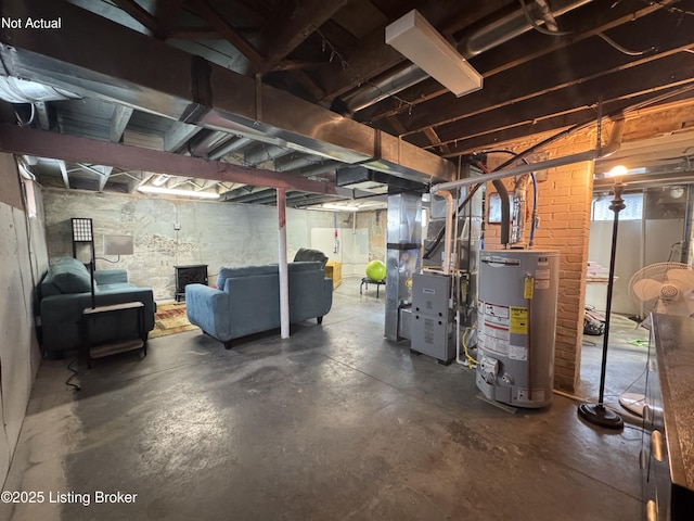1236 Carrico Ave, Louisville, KY 40215 - below grade area with gas water heater and heating unit