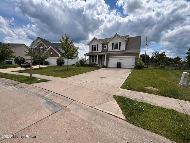 373 University Dr, Walton, KY 41094 - traditional home with concrete driveway and a garage