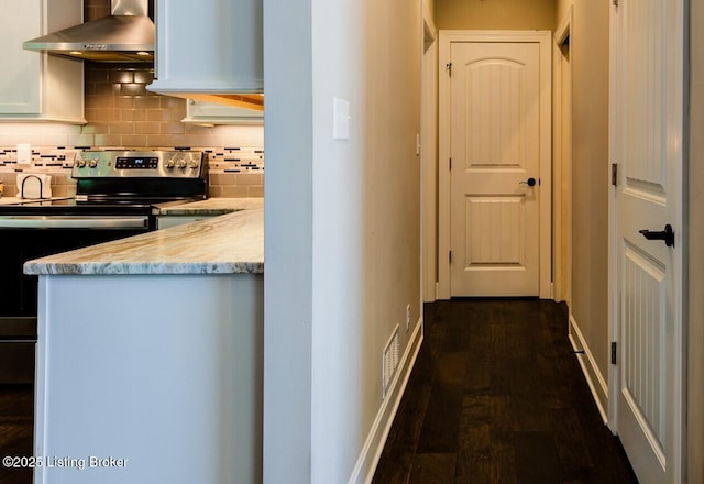 1622 Church Side Dr, Goshen, KY 40026 - hall with dark wood-type flooring