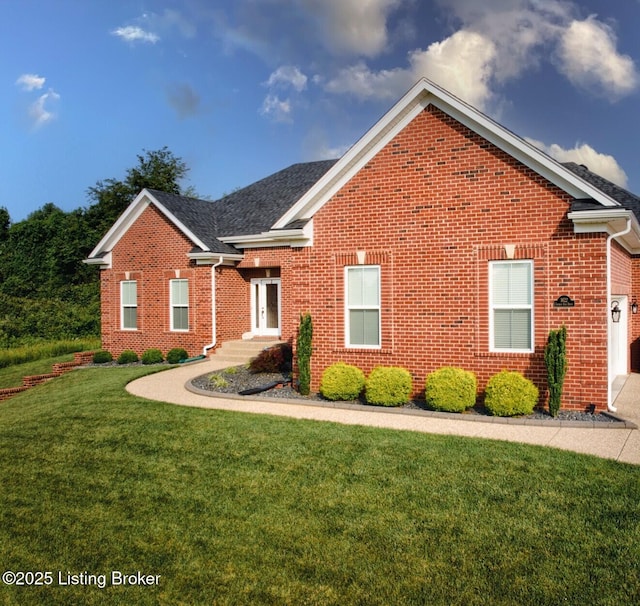 1622 Church Side Dr, Goshen, KY 40026 - traditional home with brick siding and a front lawn