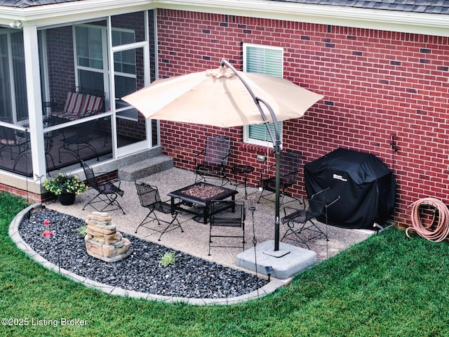 1622 Church Side Dr, Goshen, KY 40026 - view of patio featuring area for grilling