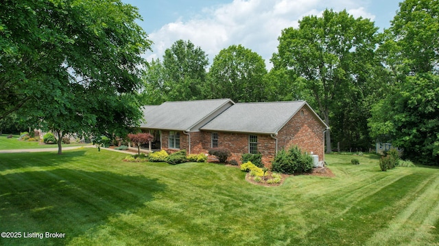150 E Laurel River Drive Rd, Shepherdsville, KY 40165 - ranch-style house with a front lawn and brick siding