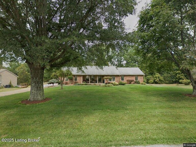 150 E Laurel River Drive Rd, Shepherdsville, KY 40165 - single story home with a front lawn and brick siding