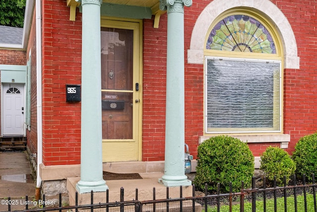 965 S Shelby St, Louisville, KY 40203 - doorway to property with brick siding