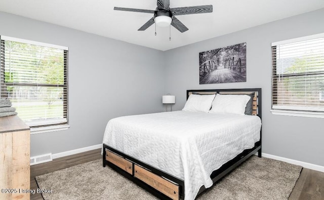 800 Lincoln Dr, Elizabethtown, KY 42701 - bedroom featuring wood finished floors, baseboards, and a ceiling fan