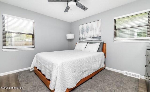 800 Lincoln Dr, Elizabethtown, KY 42701 - bedroom with multiple windows, baseboards, and wood finished floors