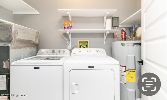 800 Lincoln Dr, Elizabethtown, KY 42701 - laundry area with water heater and independent washer and dryer