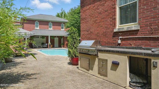 1212 S 2nd St, Louisville, KY 40203 - outdoor pool featuring exterior kitchen and a patio area