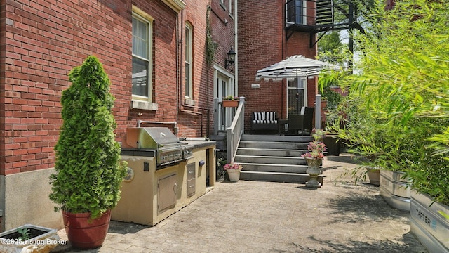 1212 S 2nd St, Louisville, KY 40203 - view of patio featuring exterior kitchen