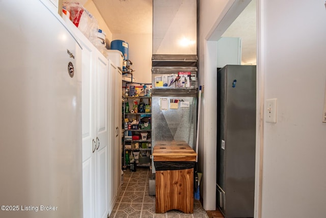 201 Wildflower Ln, Big Springs, KY 40175 - kitchen with freestanding refrigerator