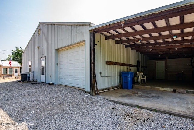 201 Wildflower Ln, Big Springs, KY 40175 - garage with a garage and central air condition unit