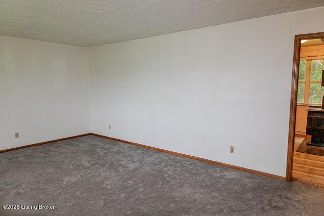 3110 Mount Lebanon Rd, Charlestown, IN 47111 - empty room with carpet floors, a textured ceiling, and baseboards