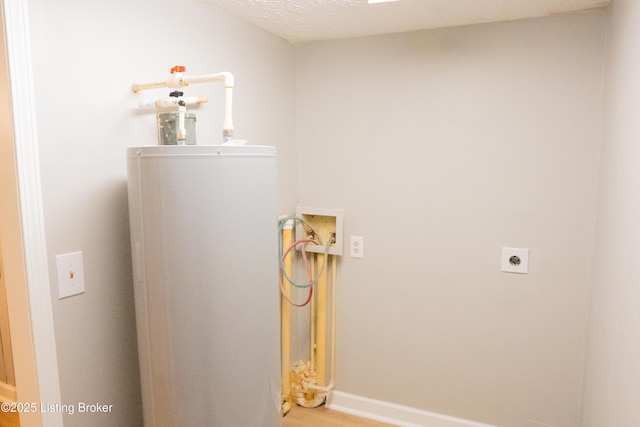 1206 W Walnut St, Danville, KY 40422 - washroom featuring electric dryer hookup, washer hookup, and water heater