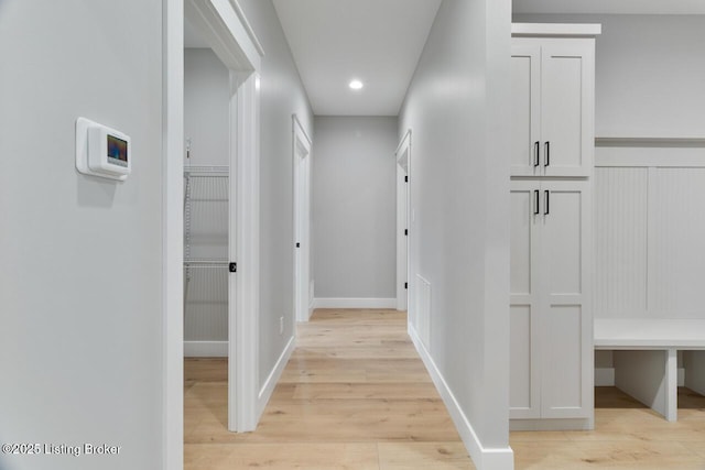 488 Capps Rd, Campbellsville, KY 42718 - hallway featuring light wood finished floors, recessed lighting, and baseboards