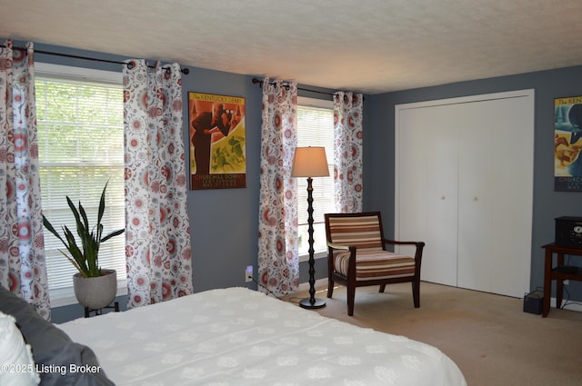 7506 Greenlawn Rd, Louisville, KY 40242 - bedroom featuring carpet floors, multiple windows, and a closet