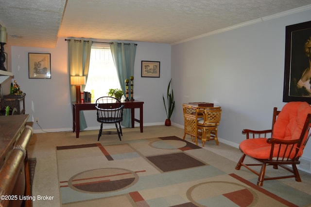 7506 Greenlawn Rd, Louisville, KY 40242 - sitting room with a textured ceiling and baseboards