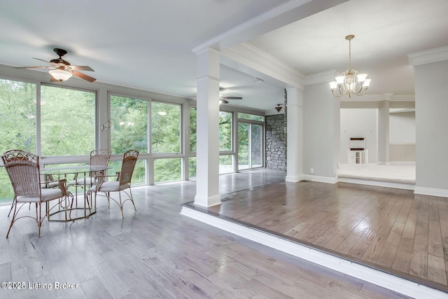 603 Woodlake Dr, Louisville, KY 40245 - sunroom featuring a chandelier