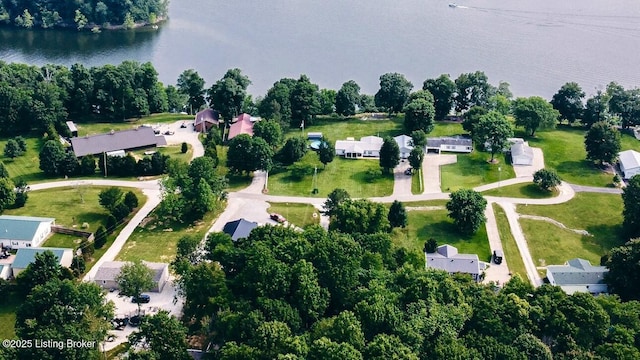 282 Lakeview Ln, Mcdaniels, KY 40152 - aerial view of property and surrounding area with a nearby body of water and nearby suburban area