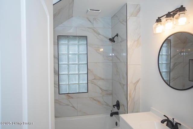 1436 Huntoon Ave, Louisville, KY 40215 - full bathroom with vanity and washtub / shower combination