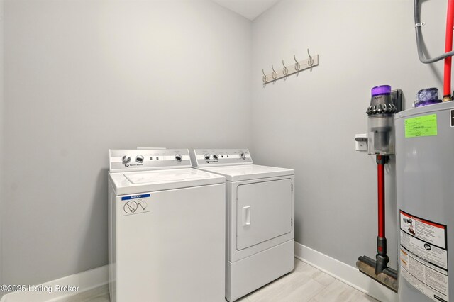 131 Gavin Dr, Shepherdsville, KY 40165 - washroom with water heater and washing machine and clothes dryer