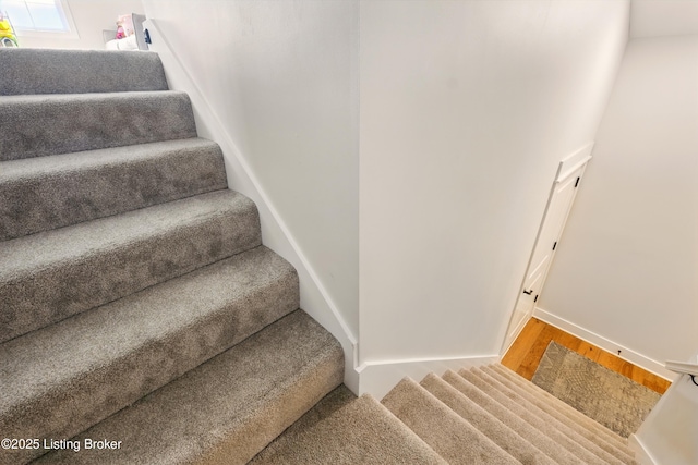 131 Gavin Dr, Shepherdsville, KY 40165 - stairway with wood finished floors and baseboards