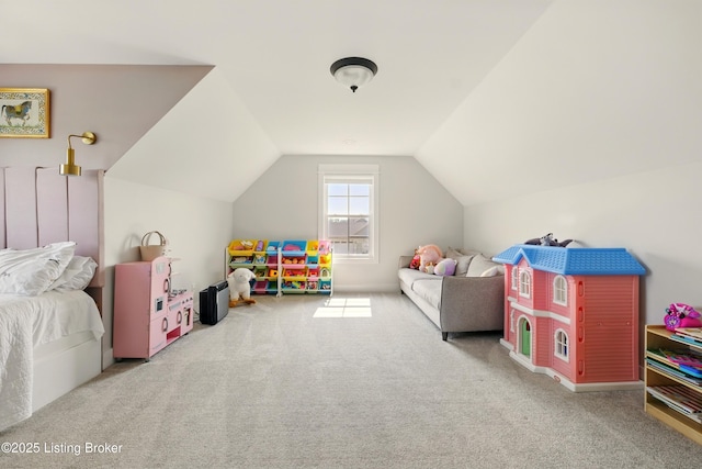 131 Gavin Dr, Shepherdsville, KY 40165 - playroom featuring carpet floors and vaulted ceiling