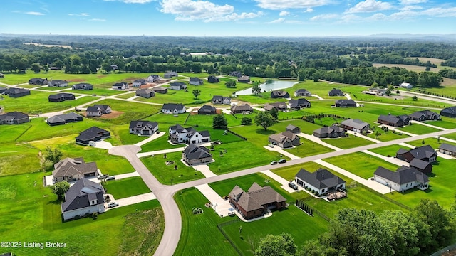 131 Gavin Dr, Shepherdsville, KY 40165 - aerial perspective of suburban area with a large body of water