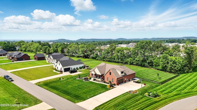 131 Gavin Dr, Shepherdsville, KY 40165 - aerial view of residential area with a mountain backdrop