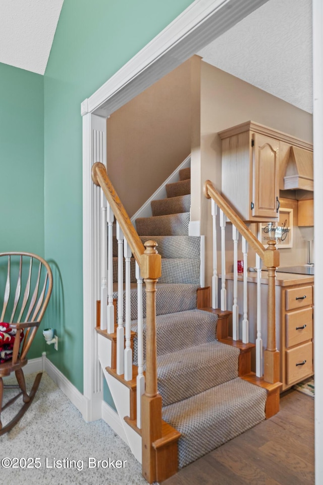 177 Airport Rd, Leitchfield, KY 42754 - stairs with baseboards