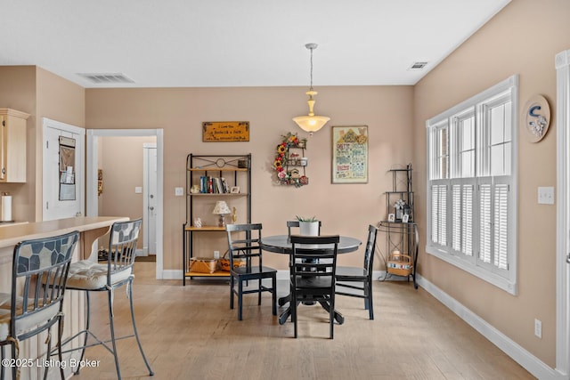 177 Airport Rd, Leitchfield, KY 42754 - dining area with light wood-style flooring and baseboards