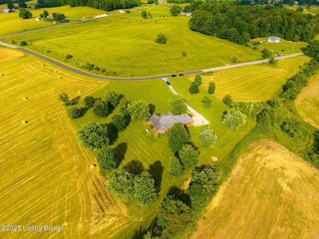 177 Airport Rd, Leitchfield, KY 42754 - aerial view of sparsely populated area featuring agricultural land