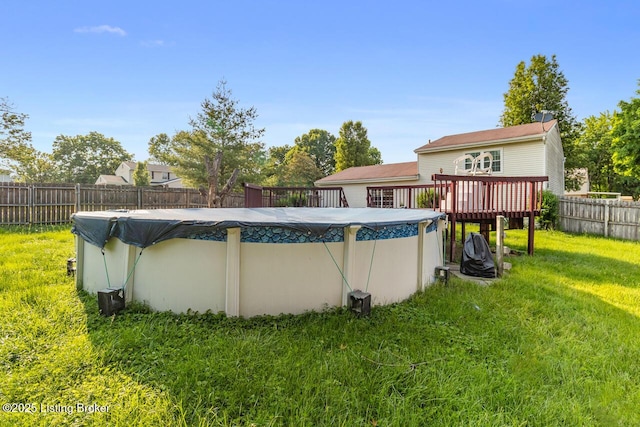 6600 Musket Dr, Louisville, KY 40228 - view of pool with a fenced backyard and a deck
