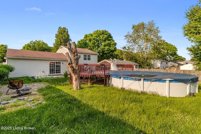6600 Musket Dr, Louisville, KY 40228 - view of pool featuring a wooden deck