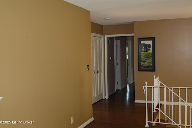 502 Hill Ridge Rd, Louisville, KY 40214 - corridor featuring wood finished floors and baseboards