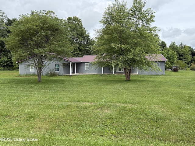 775 Constantine Vertrees Rd, Garfield, KY 40140 - view of front of home featuring a front yard and metal roof