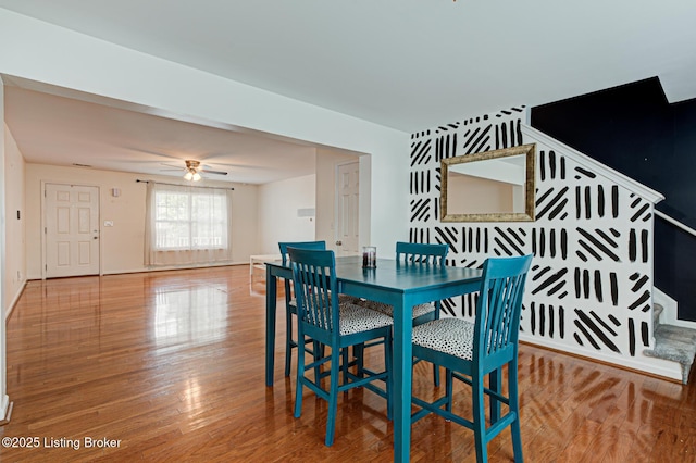 2336 Baileys, Lexington, KY 40511 - dining room featuring wood finished floors and a ceiling fan