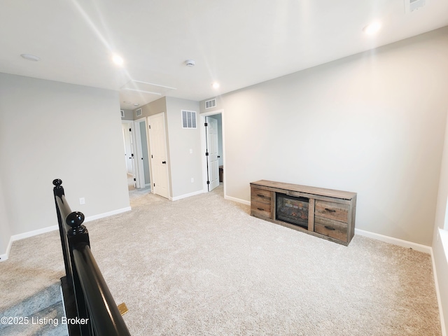 309 Knowledge Point Path, Shelbyville, KY 40065 - unfurnished office with carpet floors, attic access, and recessed lighting