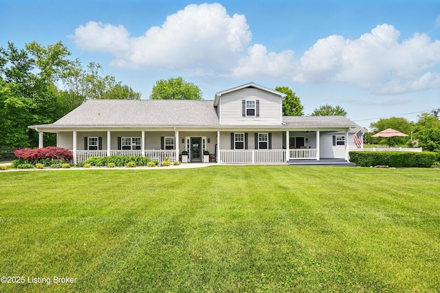 1717 Stricker Rd, Memphis, IN 47143 - farmhouse with a porch and a front yard