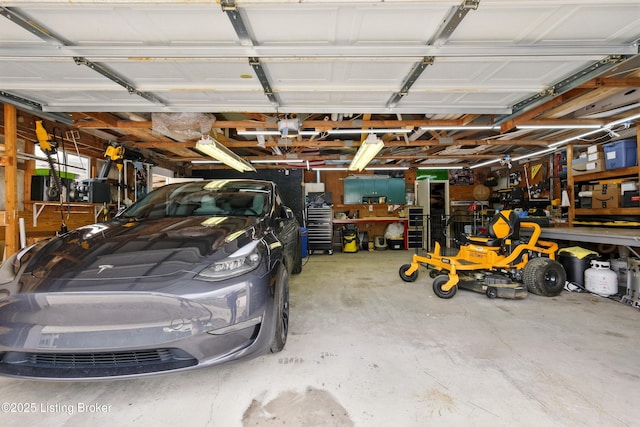 1717 Stricker Rd, Memphis, IN 47143 - garage featuring a workshop area