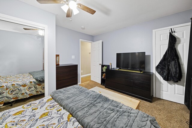90 Shellys Trce, Brandenburg, KY 40108 - carpeted bedroom with a ceiling fan