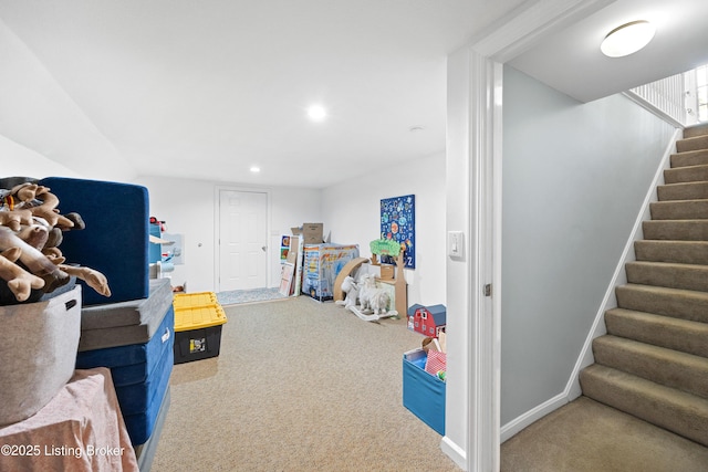 14312 Micawber Way, Louisville, KY 40245 - recreation room featuring carpet flooring, recessed lighting, and baseboards