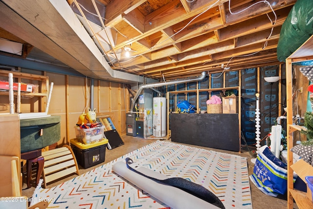 14312 Micawber Way, Louisville, KY 40245 - unfinished basement with water heater and heating unit