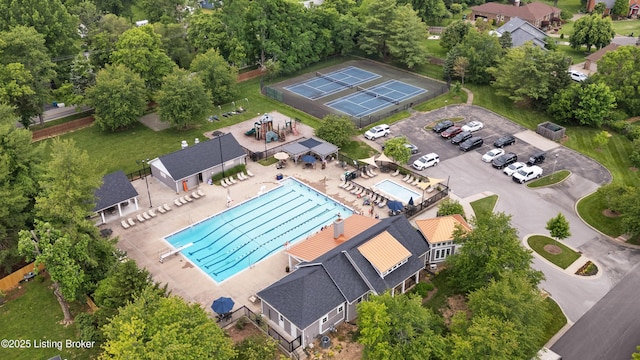 14312 Micawber Way, Louisville, KY 40245 - aerial view of a pool area