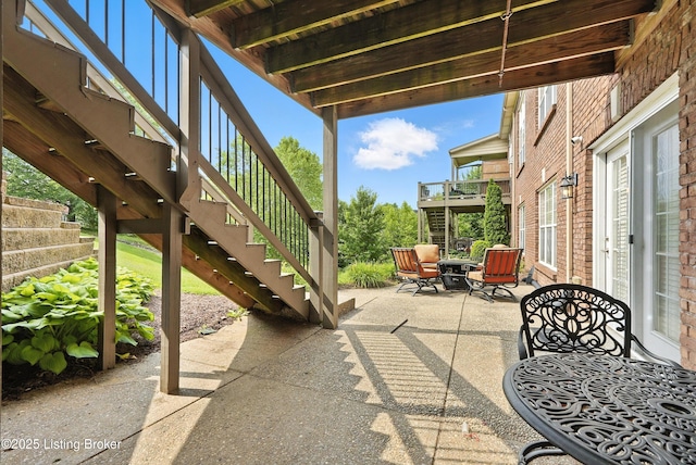 13127 Wilhoyte Ct Unit 13127, Prospect, KY 40059 - view of patio with stairway