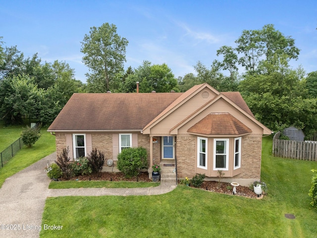 6800 Beard Ct, Louisville, KY 40228 - ranch-style home with brick siding and roof with shingles