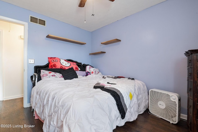 6800 Beard Ct, Louisville, KY 40228 - bedroom featuring wood finished floors and a ceiling fan