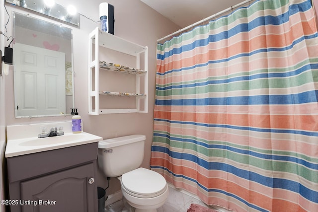 6800 Beard Ct, Louisville, KY 40228 - full bathroom with vanity and a shower with curtain