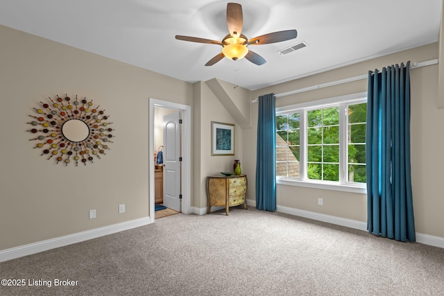 4225 Pleasant Glen Dr, Louisville, KY 40299 - carpeted empty room featuring a ceiling fan and baseboards