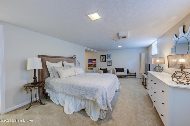 2417 Meadow Rd, Seneca Gardens, KY 40205 - bedroom featuring light colored carpet, baseboards, and a textured ceiling