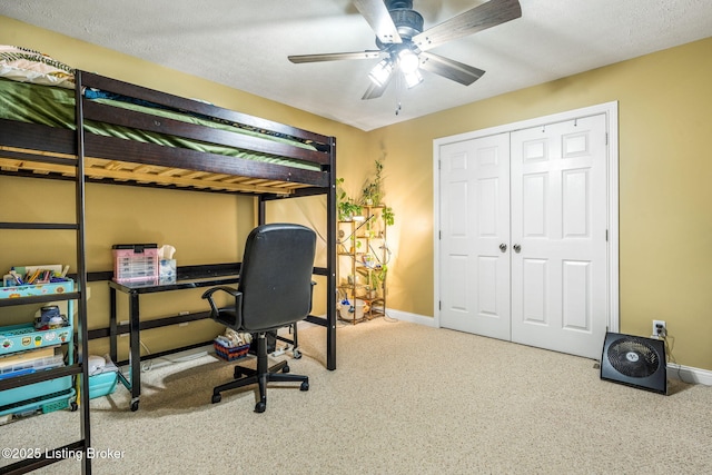 111 Emory Ct, Bardstown, KY 40004 - bedroom featuring carpet, baseboards, and an office area